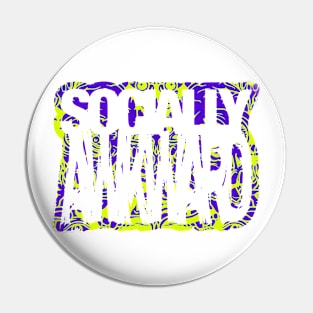 Socially Awkward outline Pin