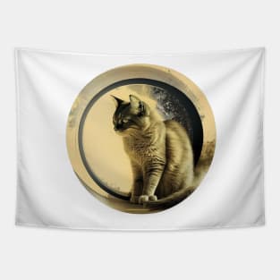 Cute and Apologetic Warrior Cat Designs for Cat Lovers Tapestry