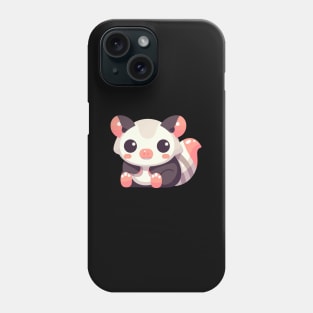 Whimsical Flat Possum Phone Case