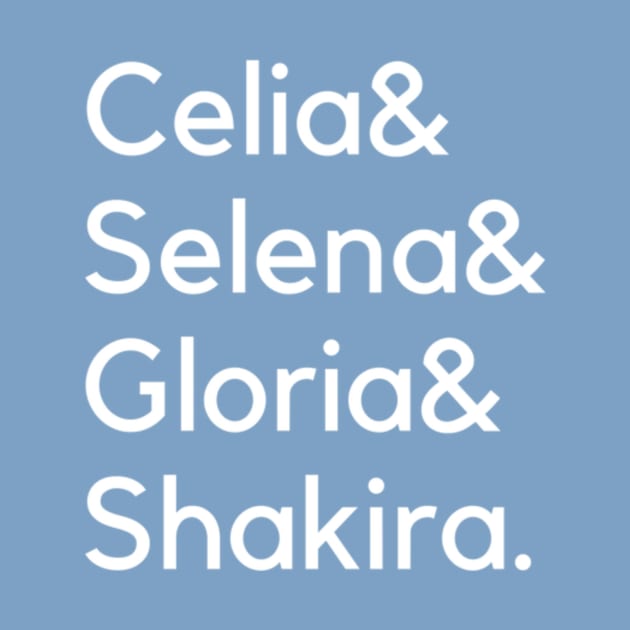 Celia & Selena & Gloria & Shakira. by inkyclean