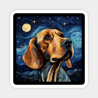 American English Coonhound Night Magnet