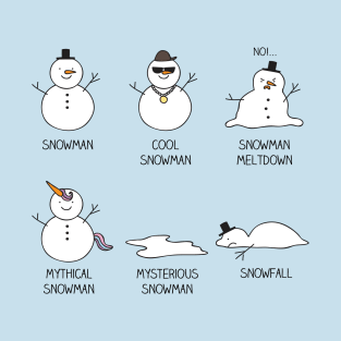 Types of snowman T-Shirt