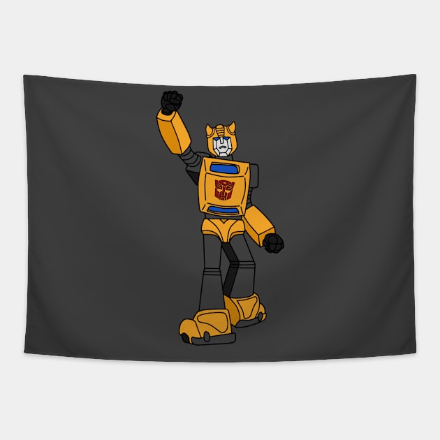 Bumblebee Fist Pumb Tapestry by prometheus31