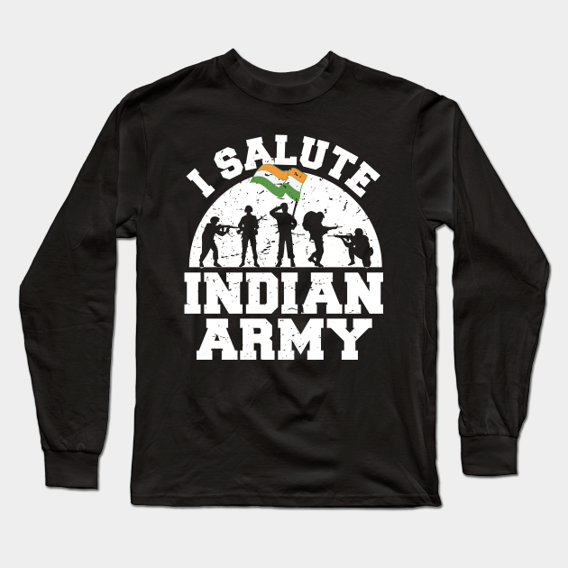 indian army black t shirt