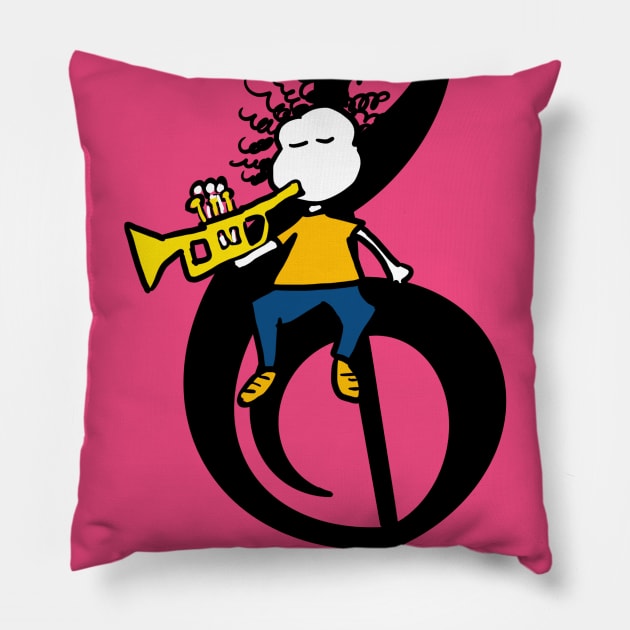 Trumpet life Pillow by Guastevi