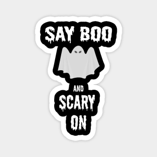 Halloween Say Boo Ghost Magnet