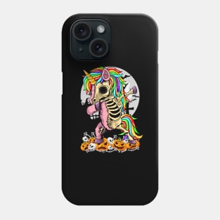 Unicorn Zombie Skeleton Dabbing Pumpkin Halloween Moon Girls Women Phone Case