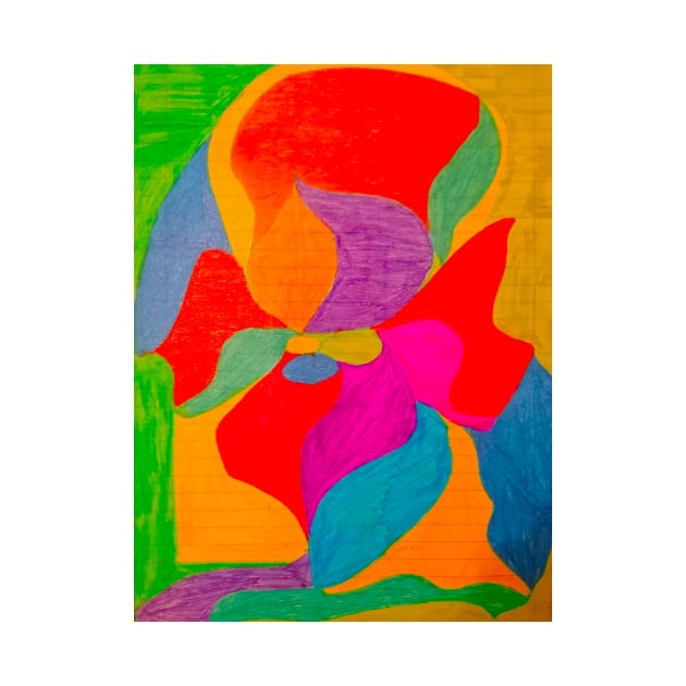 Abstract Painting Flower Art by colorful444