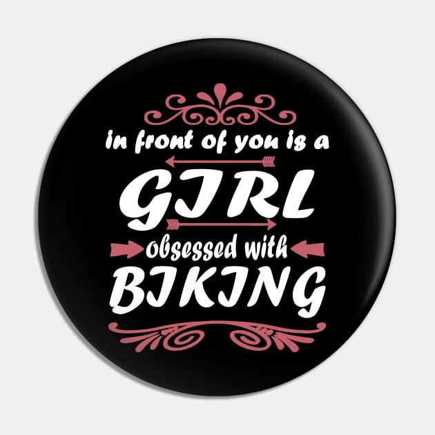 Biking girl bike tour downhill saying Pin by FindYourFavouriteDesign