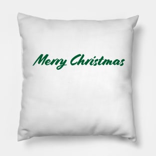 Merry Christmas - Green Pillow