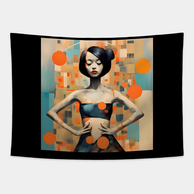 Surreal Girl Tapestry by n23tees