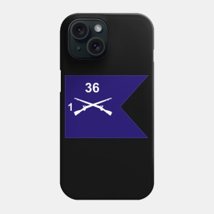 Guidon - 1st Bn 36th Infantry Phone Case