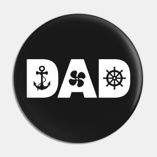 Boat Captain Dad Pin