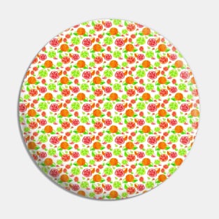 Colorful Citrus Pattern Pin