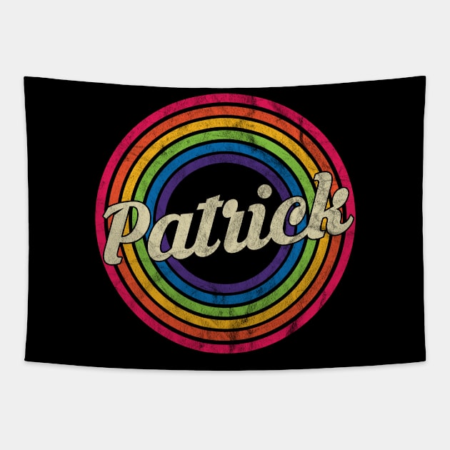 Patrick - Retro Rainbow Faded-Style Tapestry by MaydenArt