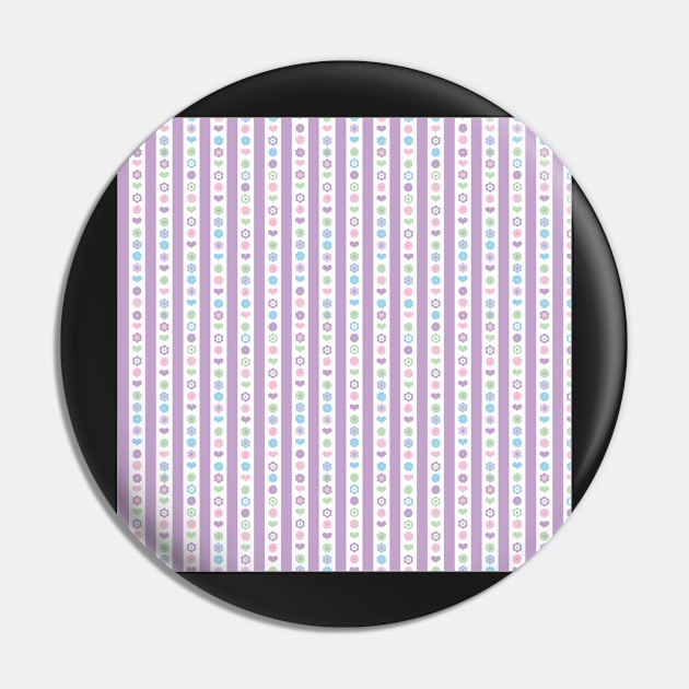 RETRO SCANDINAVIAN FLORAL STRIPES PURPLE Pin by blomastudios