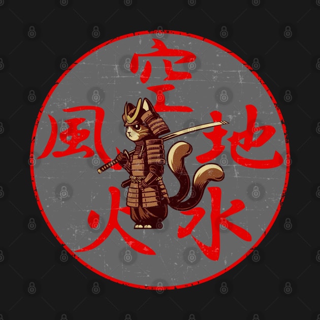 Samurai Two Tailed Tom - Niten ichi-ryū - Grunge Style by Two Tailed Tom