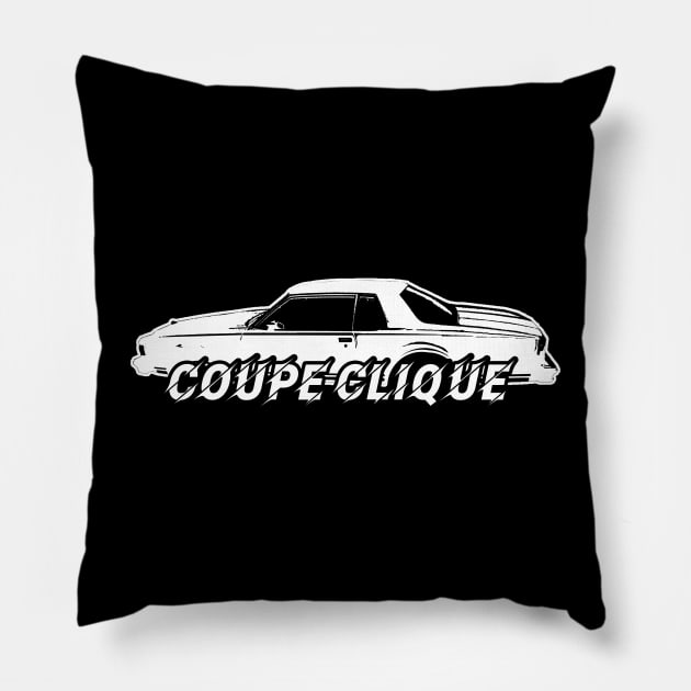 Coupe Clique Caprice Pillow by Black Ice Design