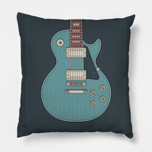 Faded Pelham Blue Rock LP Guitar Pillow