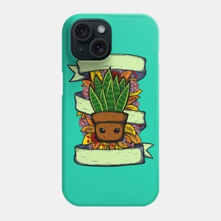 Cute Snake Plant Illustration Phone Case