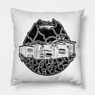 Colonial town and volcano Pillow