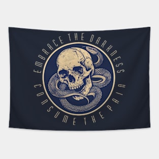 Skull Snake- Embrace the Darkness Tapestry