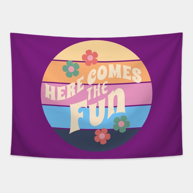 Here Comes the Fun Tapestry by Blended Designs