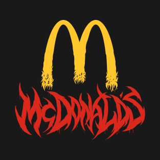 Brutal Burger Death Metal Logo T-Shirt