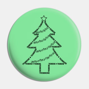 Trombone Christmas Tree Pin