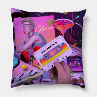 1980s Cassette Mixtape Pillow