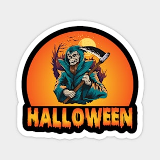 Halloween Grim Reaper Horror Magnet