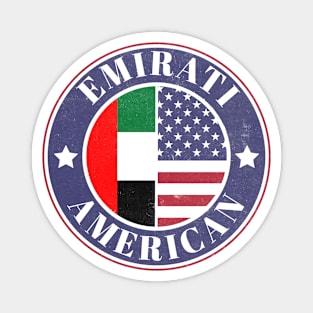 Proud Emirati-American Badge - United Arab Emirates Flag Magnet