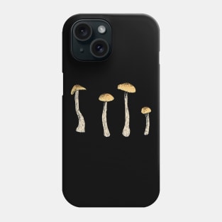 Simple Mushroom Sketch Pen And Ink Artwork Minimal Psychedelic Nature Phone Case