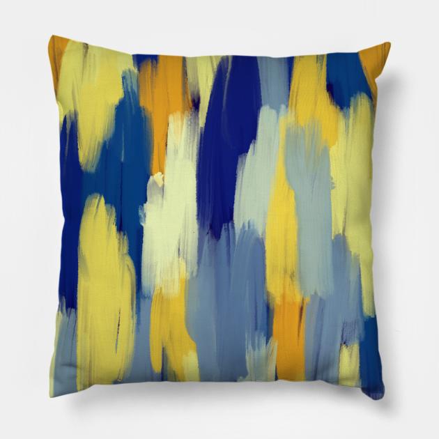 Brushstrokes in camouflage Pillow by KathrinLegg