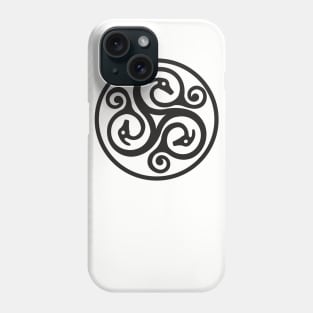 Celtic Coin - Black Design Phone Case