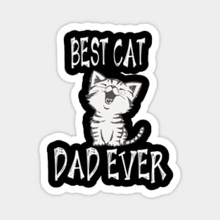 Best Cat Dad Ever Fathers Magnet