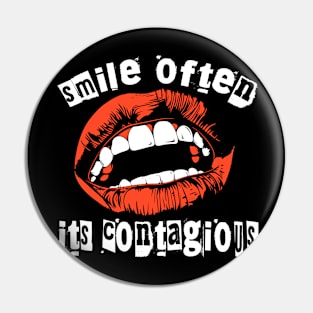 Smile often Pin