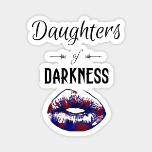 Daughters of Darkness | Goth Lips Red Blue Purple Magnet