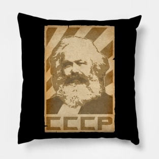Karl Marx CCCP Retro Propaganda Pillow