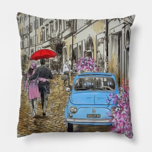 Little blue Fiat Pillow