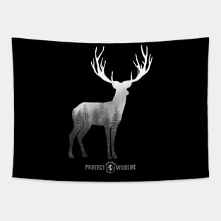 Protect Wildlife - Nature - Deer Silhouette Tapestry