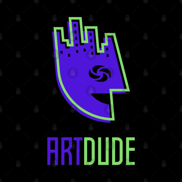 YourArtDude Logo In Blue And Lime by yourartdude