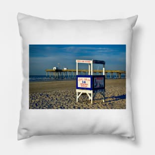 Beautiful Day At The Beach Pillow