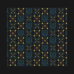 Blue Portuguese tile pattern T-Shirt