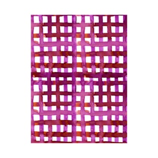 Watercolor grid - magenta T-Shirt