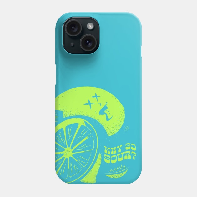 Why So Sour? Lemonhead Phone Case by BurchCreativeDesign