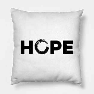 hope lettering brush Pillow