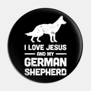 German Shepherd - Funny Jesus Christian Dog Pin