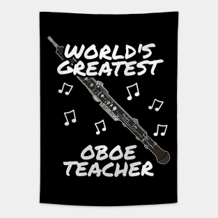 World's Greatest Oboe Teacher Oboist Woodwind Musician Tapestry