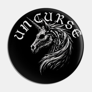 Creepy Gothic Unicorn or Unicurse? Pin